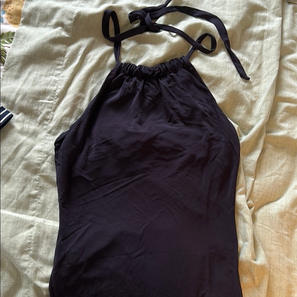 Ann Taylor Black Halter Tank Top